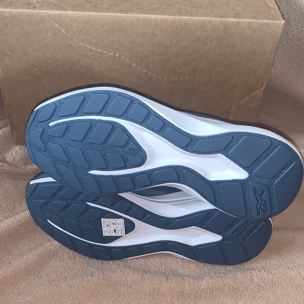 Reebok Women’s Shadow Blue Lace-Up Athletic Sneakers - Picture 3 of 4